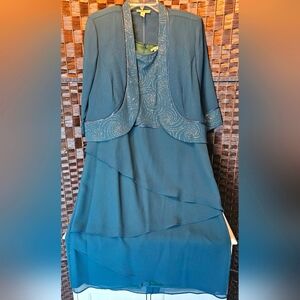 Maya Brooke Plus Size Jacket Dress